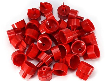 100Pcs plástico pared piso azulejo nivelador separadores clips sistema de nivelación herramientas (tapa DL-F02 rojo) Online