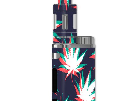 3D Holographic Week Pot Leaf eLeaf iStick Pico 75w Skin Online Hot Sale