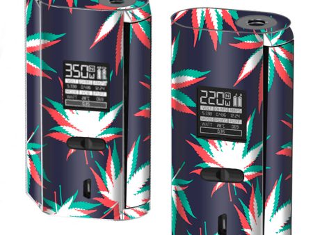 3D Holographic Week Pot Leaf Smok GX2 4 Skin Hot on Sale