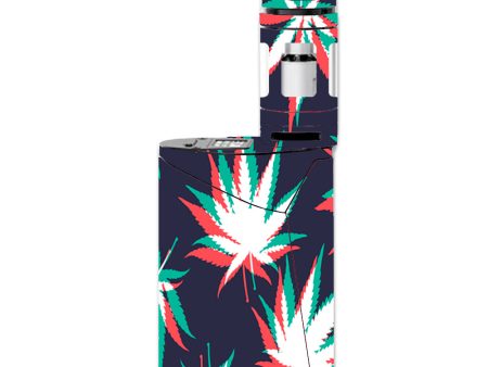 3D Holographic Week Pot Leaf Smok GX350 Skin Discount