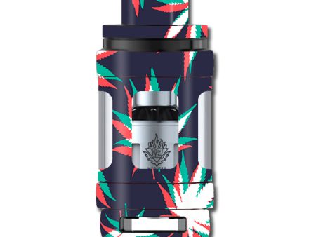 3D Holographic Week Pot Leaf Smok TFV12 Cloud King Beast  Skin Online Sale