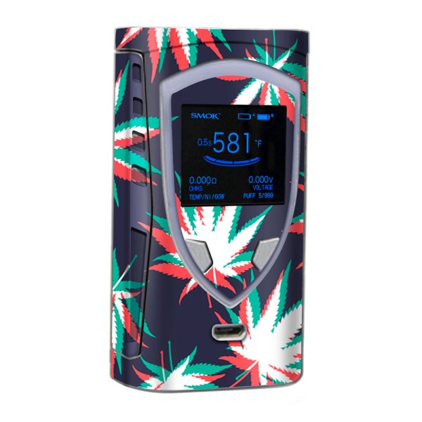 3D Holographic Week Pot Leaf Smok Pro Color Skin Fashion